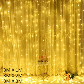 3m LED Reťazec Vianočné Svetlá Diaľkové Ovládanie USB Rozprávkových Svetiel Garland Vonkajšie Domov na Svadbu/Party/Záclony/Záhradné Dekorácie