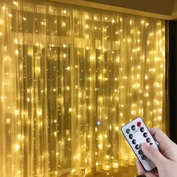 3m LED Reťazec Vianočné Svetlá Diaľkové Ovládanie USB Rozprávkových Svetiel Garland Vonkajšie Domov na Svadbu/Party/Záclony/Záhradné Dekorácie