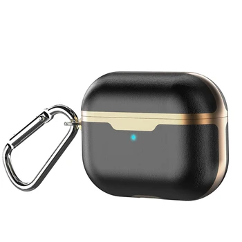 Luxusné PU Roztomilý Kožené Slúchadlá puzdro Pre Apple AirPods Pro 3 2 Ochranné puzdro TWS Slúchadlá Shell Funda Coque Luxus