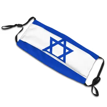 Izrael Vlajka Opakovane Úst Tvár Masku Prachu Ochranný Kryt Respirátor