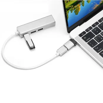 2ks USB 3.0 Typ-C OTG Adaptér Typu C, USB-C OTG Prevodníky pre Xiao Mi5 Mi6 Pre Huawei Myši, Klávesnice, USB Flash Disk