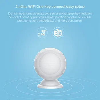 WiFi PIR Senzor, Alarm Detektor Home Security Inteligentný Život APP Riadenie Oznámenie Podpora Smart Tuya