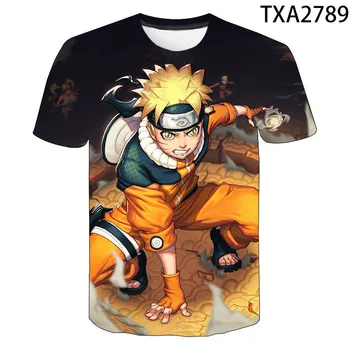 3D T-shirt Naruto Anime T Shirt Mužov Ženy, Deti, Krátky Rukáv Cool Tees Módne Príležitostné Letné Chlapec Dievča Deti Streetwear Topy