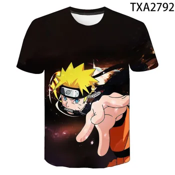 3D T-shirt Naruto Anime T Shirt Mužov Ženy, Deti, Krátky Rukáv Cool Tees Módne Príležitostné Letné Chlapec Dievča Deti Streetwear Topy