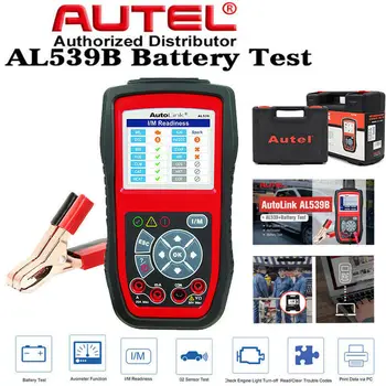 AUTEL AutoLink AL539B OBD2 Kód Poruchy Reader Diagnostický Nástroj, Skener Auto 12V Elektrické Test Batérie Multimetro Univerzálny
