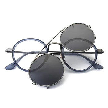 Polarizované slnečné Okuliare Ženy TR90 Vintage Kolo Klip na Slnečné Okuliare Mužov Retro Jazdy Slnečné okuliare UV400 Predpis Okuliarov, Rámov