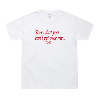 Ospravedlňujem sa, že sa nemôžete dostať viac ma Červené Písmeno Print T Shirt Mužov Príležitostné Letné Cool Tričko Bavlna Tee Post Malone × 21 Savage Topy