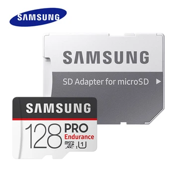 SAMSUNG PRO Vytrvalosť microSD Karty 32 GB, 64 GB 128 GB U1microSDHC/SDXC Pamäťová Karta, Prečítajte si rýchlosť Až 100 MB/s pre Video Dohľad