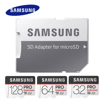 SAMSUNG PRO Vytrvalosť microSD Karty 32 GB, 64 GB 128 GB U1microSDHC/SDXC Pamäťová Karta, Prečítajte si rýchlosť Až 100 MB/s pre Video Dohľad
