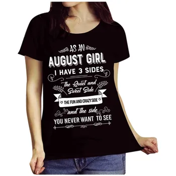 Žena T-Shirt Grafické Topy Ženy Lete Krátky Rukáv List Tlače O Neck Tee Košele Vtipné Tričko Topy Plus Veľkosť топ