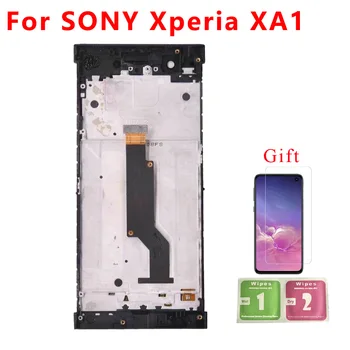 Pre SONY Xperia XA1 G3116 G3121 G3123 G3125 G3112 LCD Displej Dotykový Displej Digitalizátorom. Montáž Rámu