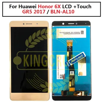 Pre Huawei Honor 6X LCD MLD-AL10 MLD-L21 Náhradné LCD DisplayTouch Displej s rámom pre Huawei GR5 2017 5.5 palcový Smartphone