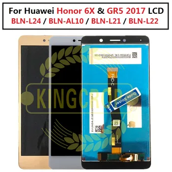 Pre Huawei Honor 6X LCD MLD-AL10 MLD-L21 Náhradné LCD DisplayTouch Displej s rámom pre Huawei GR5 2017 5.5 palcový Smartphone