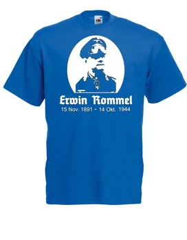 Erwin Rommel Som Kúzla I Zábavu I Vtipné Bavlna Mužov Klasická 2019 Hip Hop, Street Wear Oblečenie Prispôsobené Košele