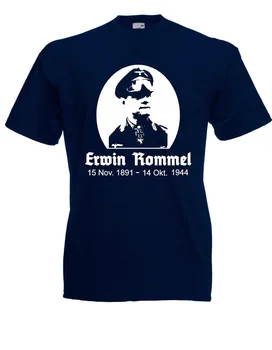 Erwin Rommel Som Kúzla I Zábavu I Vtipné Bavlna Mužov Klasická 2019 Hip Hop, Street Wear Oblečenie Prispôsobené Košele