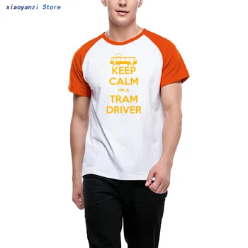 UDRŽAŤ POKOJ som ELEKTRIČIEK VODIČ Autobusu Tvorivé Vtipné Tričko Tričko Mužov Bavlna Krátky Rukáv T-shirt Top Tees