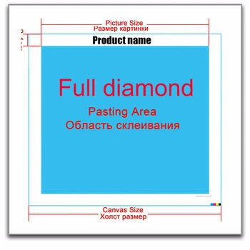Plný Vrták Námestie Diamond 5D DIY Diamond Obraz 