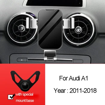 Závažnosť Telefón Držiak Pre Audi A1 2011-2018 Mobilný Telefón Nabíjanie Podpora GPS Držiak so Špeciálnymi Mount Base Auto Príslušenstvo