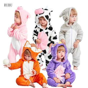 Dieťa Romper Baby Chlapci, Dievčatá Jumpsuit Nové narodený Bebe Oblečenie Batoľa Pyžamo Zimné Detské Oblečenie Panda Romper Detské Kostýmy