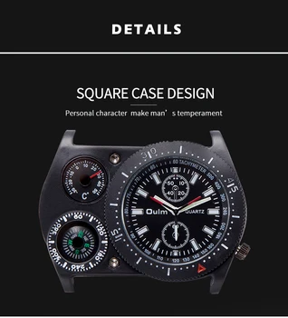 OULM Muži Hodinky, Športové Hodinky Pánske Dropshipping 2020 najpredávanejšie Produkty Luxusný Kožený Remienok Vojenské Náramkové hodinky часы мужские