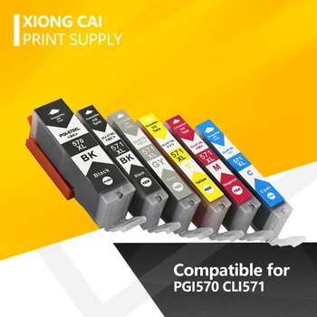 Kompatibilné Atramentové Kazety Pre CHZO 570 CLI 571 Dialo Pixma MG5750 MG5751 MG5752 MG5753 MG6850 MG7750 MG6853 MG7753