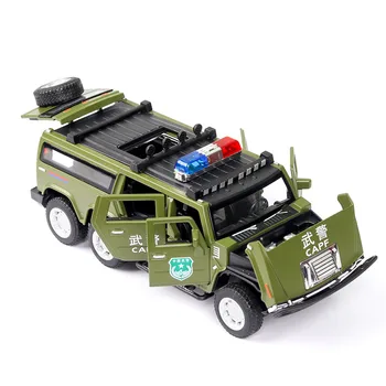 6 Kolesá Hummer Diecasts & Hračky Model Auta 1:32 Kovové Zliatiny Simulácia Vytiahnuť Späť Hračky Pre Deti, Darčeky Pre Deti