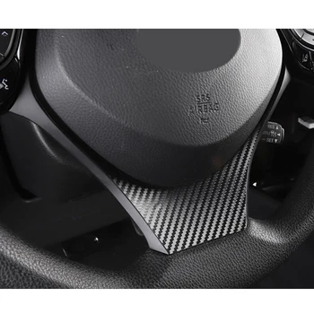 Auto Vnútorné Volant Dekoratívny Kryt Trim Pre Toyota C-H CHR 2016 2017 Auto Styling ABS Plast Uhlíkových Vlákien Farba