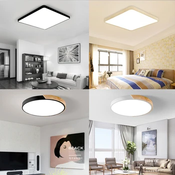 Ultra-Tenký LED Stropné svietidlo Moderného Lampa Obývacia Izba Osvetlenie, Zariadenie Spálne, Kuchyne, Povrchová Montáž Flush Panel Diaľkové Ovládanie