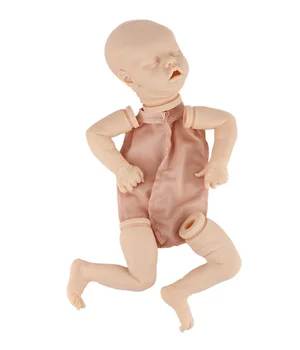 17 Palcov Realisticky Novorodenec Spí Dievča Reborn Baby Doll Twin Vinyl Nevyfarbené Auta Nedokončené Bábika Časti DIY Prázdne Bábika Auta