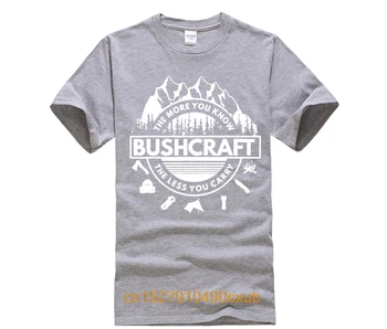 Najnovšie Zábavné tričko Top Bežné Nosenie BUSHCRAFT KNOWLEDE T SHIRT BUSHCRAFTER TRIČKO PRÍRODY ČAJ