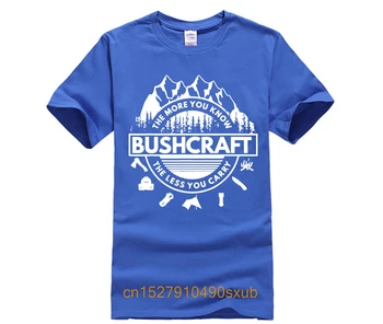 Najnovšie Zábavné tričko Top Bežné Nosenie BUSHCRAFT KNOWLEDE T SHIRT BUSHCRAFTER TRIČKO PRÍRODY ČAJ