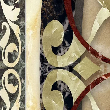 3D Podlahy Tapety Európsky Štýl Mramorové Dlaždice nástenná maľba Obývacia Izba Hotel Luxusné Podlahy, Maľovanie Nálepky Nepremokavé PVC Podlahy, Maľby