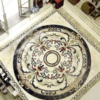 3D Podlahy Tapety Európsky Štýl Mramorové Dlaždice nástenná maľba Obývacia Izba Hotel Luxusné Podlahy, Maľovanie Nálepky Nepremokavé PVC Podlahy, Maľby