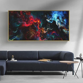 DDHH Wall Art Krajinný Obraz Plátno Tlačiť Abstraktné Cloud Maľovanie Na Obývacia Izba Domova Bez Rámu