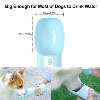 Prenosné Psa Fľaša na Vodu Cestovné Psov Vodu, Misku na Kŕmenie Pitnej Pohár Vonkajšie Mačky Voda Rozprašovač 500 ML Pet Produktov