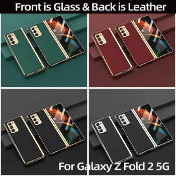 Galaxy z násobne 2 prípad PC Tvrdeného skla Prípade vysoko kvalitné puzdro pre Galaxy Z fold2 5G prípade Galaxy násobne prípade Galaxy Z, Flip case