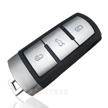 OkeyTech Auto Smart Key Card Prípade Shell Fob pre Volkswagen W Magotan Passat CC Smart Karty S Automatickým Tlačidlo Čepeľ 3 Tlačidlá Diaľkového