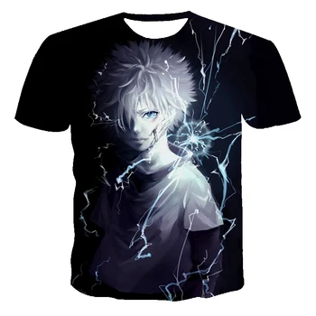 Móda, Nové Letné Tričko Mužov 2020 HunterX 3D Tlač pánske T-Shirt Priedušná Streetwear Tlač Anime T Shirt Mužov XXS-6XL