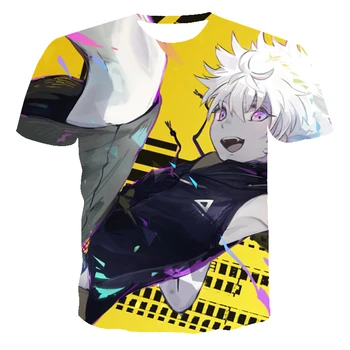 Móda, Nové Letné Tričko Mužov 2020 HunterX 3D Tlač pánske T-Shirt Priedušná Streetwear Tlač Anime T Shirt Mužov XXS-6XL