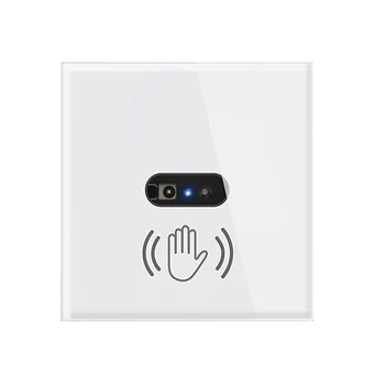 PIR Snímač Pohybu Svetla, Automatické Zapnutie/Vypnutie Infračervený Detektor Smart Wall Light Switch EÚ Štandardné Sklo Displeja Panel Č Dotyk Potrebné