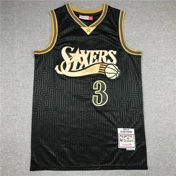 NBA Philadelphia 76ers #3 Iverson Rok Potkan Limited Edition pánske Basketbalové Dresy