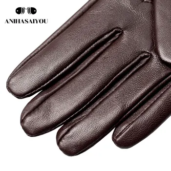 50 cm dlhé kožené rukavice,klasické dlhé kožené rukavice ženy,teplé zimné rukavice z ovčej dámske dlhé rukavice - CGB-50 CM