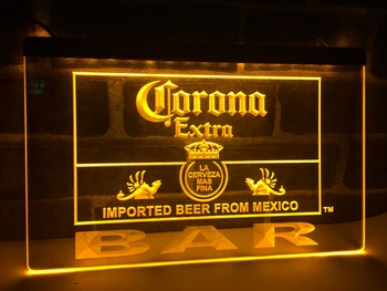 LA418 - Corona Bar Pivo Extra LED, Neónové Svetlo, Prihláste domova remeslá