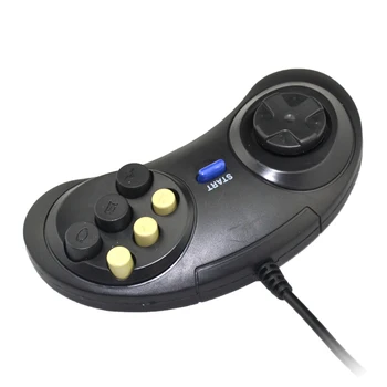 Vysoko kvalitné Klasické Káblové Herný ovládač pre SEGA Genesis 6 Tlačidlo Gamepad pre SEGA Mega Drive