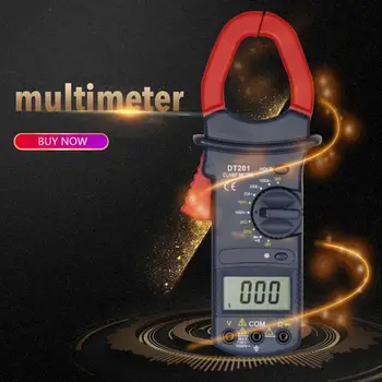 Svorka Ammeter DT201 Svorka Multimeter uchovávaní Údajov Veľké Čeľuste 1000A Svorka Digitálne Prenosné Clamp Typ Multimeter