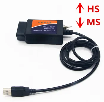 VINT-TT55501 ELM327 USB V1.5 upravený na Ford Forscan ELMconfig CH340+25K80 čip HS-MÔŽE / MS-MÔŽETE Doprava Zadarmo