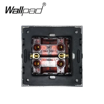 20A Ohrievač Vody Prepínač S LED Indikátor Nehrdzavejúcej Ocele Panel So Strieborným Hranice Wallpad Wall Light Switch 20A AC110-250V