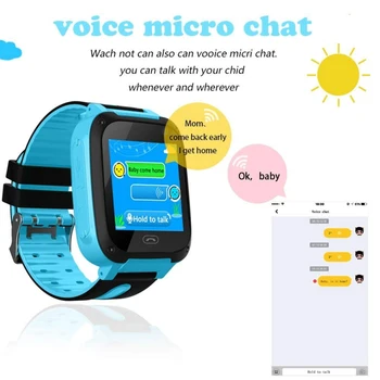 Deti Smart Hodinky GPS Tracker Micro SIM Kartu Hovor Dieťa Kamera Anti-stratené Pozície Alarm Smart Hodinky pre Dieťa, Dievča, Chlapec Darček