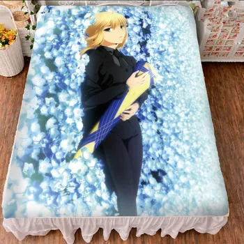 Anime Osud/pobyt noc znaky sexy dievča Arturia Pendragon Nero Klaudia Saber Lily posteľ list & deka letná deka 150x200cm