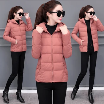 2020 Módy Nové Zimné Kabáty a Bundy Ženy kórejská Verzia Slim Down vaty Študentov Žijúcich Voľné Vatovaný Kabát